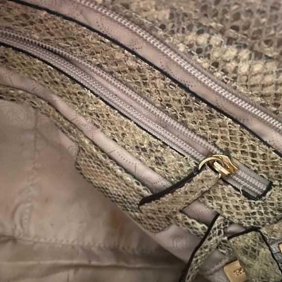 Michael Kors - Snakeskin Shoulder Bag - Picture 3 of 3